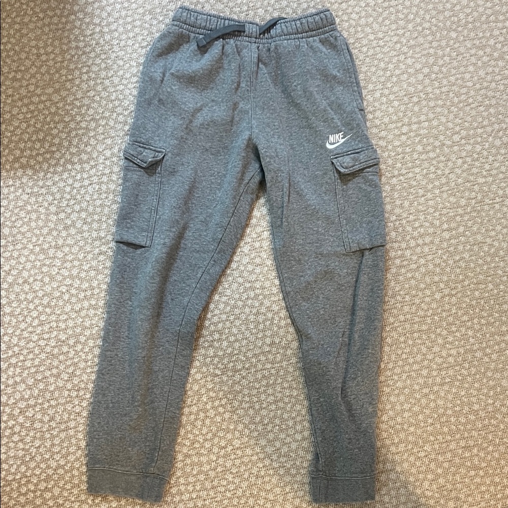 Nike Kids Charcoal Cargo Joggers